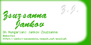 zsuzsanna jankov business card